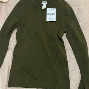 dark green sweater top